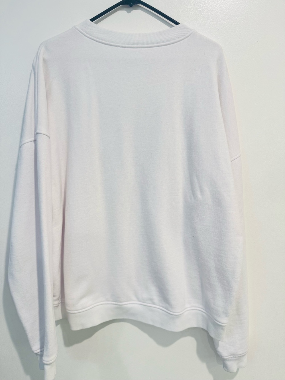 Alo Renown Heavy Weight Emblem Crew Neck Pullover Sweatshirt White Size L - Picture 7 of 7